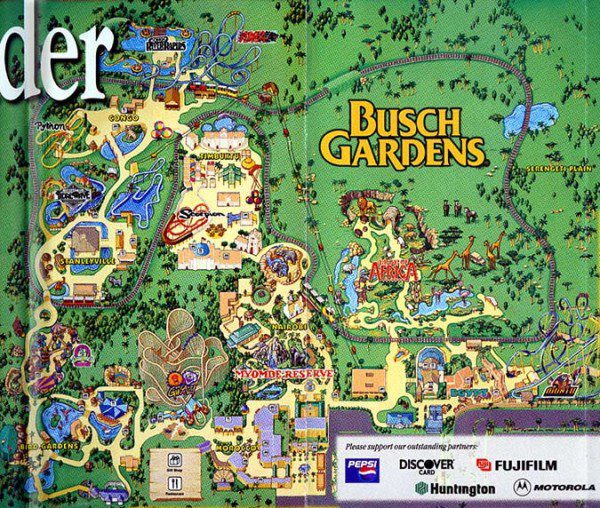 Theme Park Brochures Busch Gardens Tampa - Theme Park Brochures