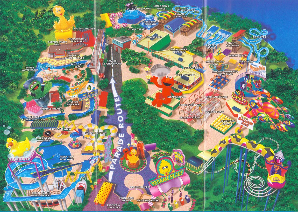 Theme Park Brochures Sesame Place Theme Park Brochures
