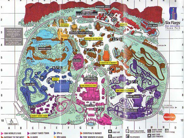 Theme Park Brochures Six Flags Over Mid America - Theme Park Brochures