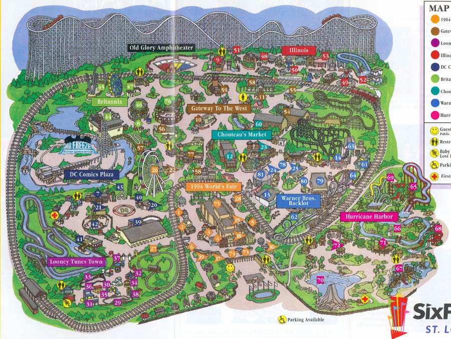 Theme Park Brochures Six Flags St. Louis - Theme Park Brochures