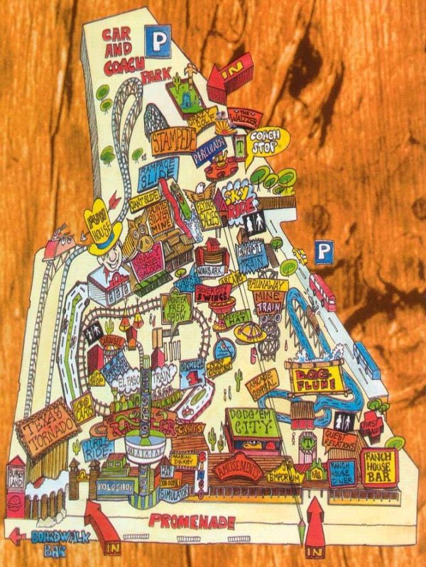 Frontierland Map 1998