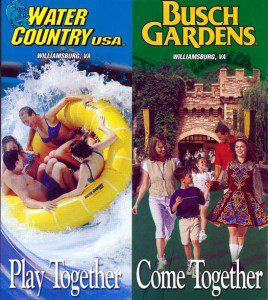 Busch Gardens Williamsburg Map and Brochure (2025 - 1975 ...