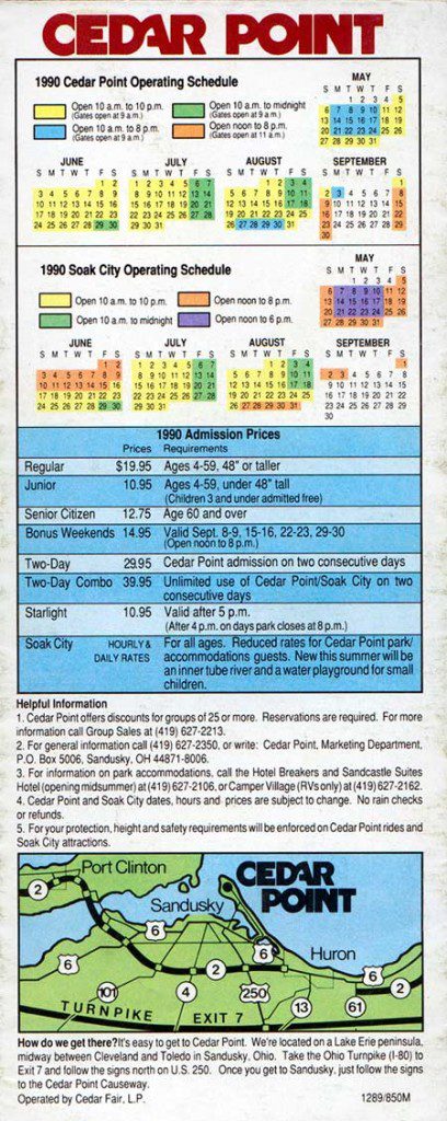Cedar Point Brochure 1990_6