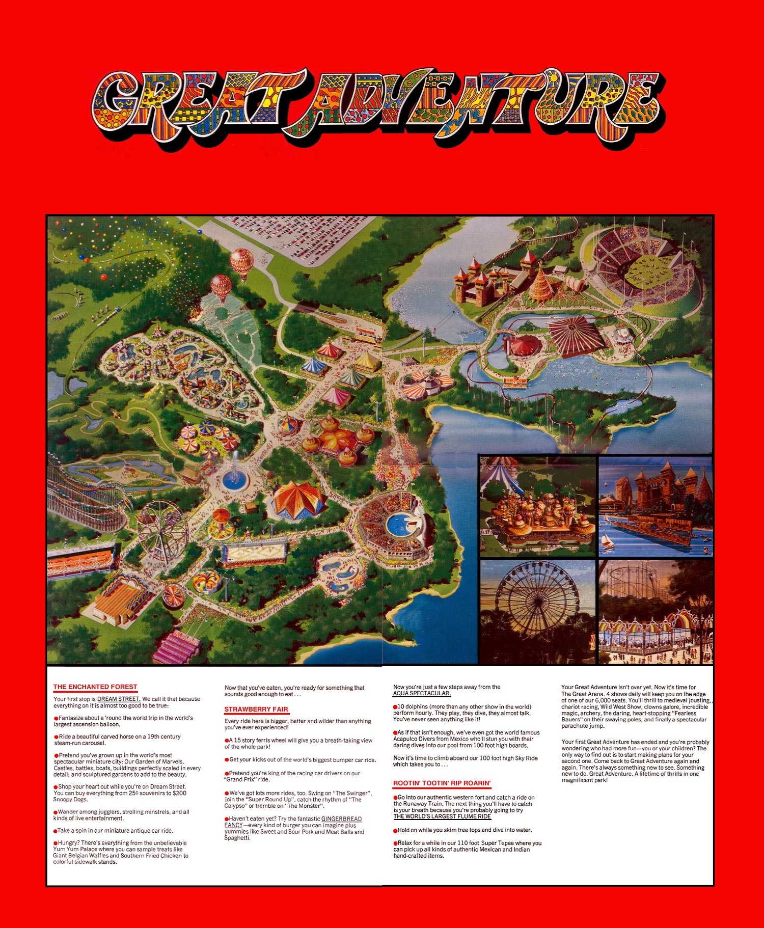 Theme Park Brochures Great Adventure Theme Park Brochures