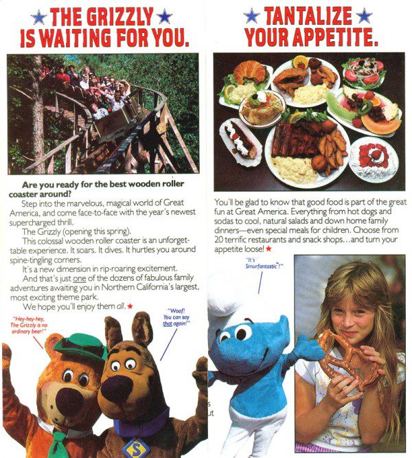 Great America Map and Brochure - Great America Brochure 1986 3 600x667 