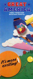 Great America Map and Brochure - Great America Brochure 1989 1 127x300 