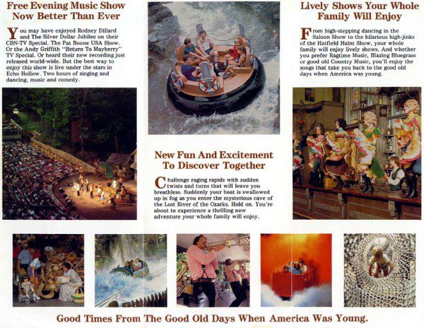 Silver Dollar City Map and Brochure (1986 - 2023) | ThemeParkBrochures.net