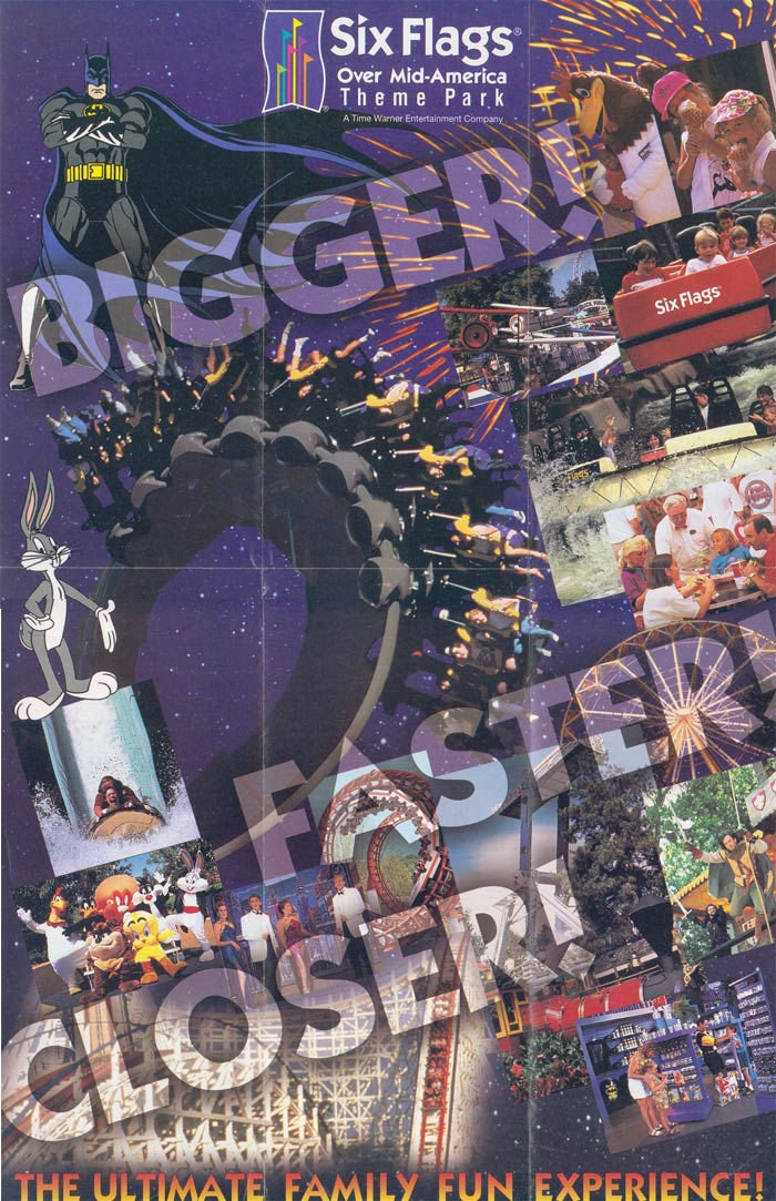 Theme Park Brochures Six Flags Over Mid America - St. Louis - Theme Park Brochures
