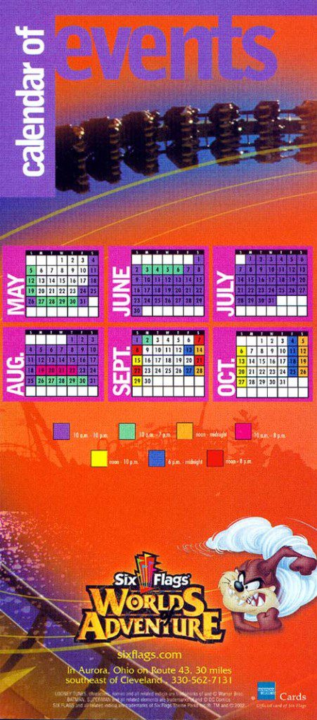 Six Flags Worlds of Adventure Brochure 2002_5