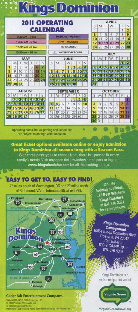 Kings Dominion Brochure 2011_3