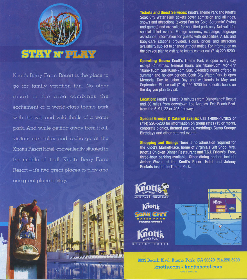Knott's Berry Farm Resort Brochure 2010_3