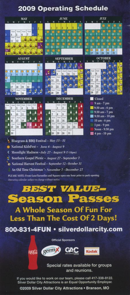 Silver Dollar City Brochure 2009_6