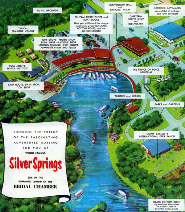 Silver Springs Map 1958
