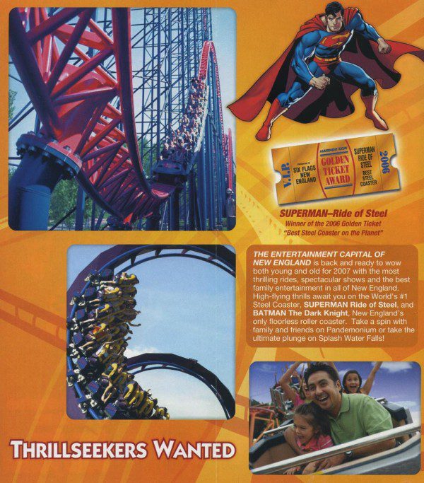 Six Flags New England Map and Brochure - Six Flags New England Brochure 2007 4 600x683 