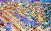 Blackpool Pleasure Beach Map 1998