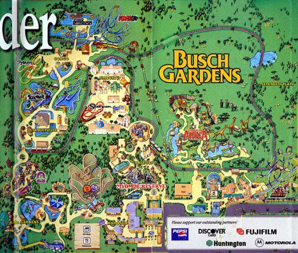 Theme Park Brochures Busch Gardens Tampa Theme Park Brochures