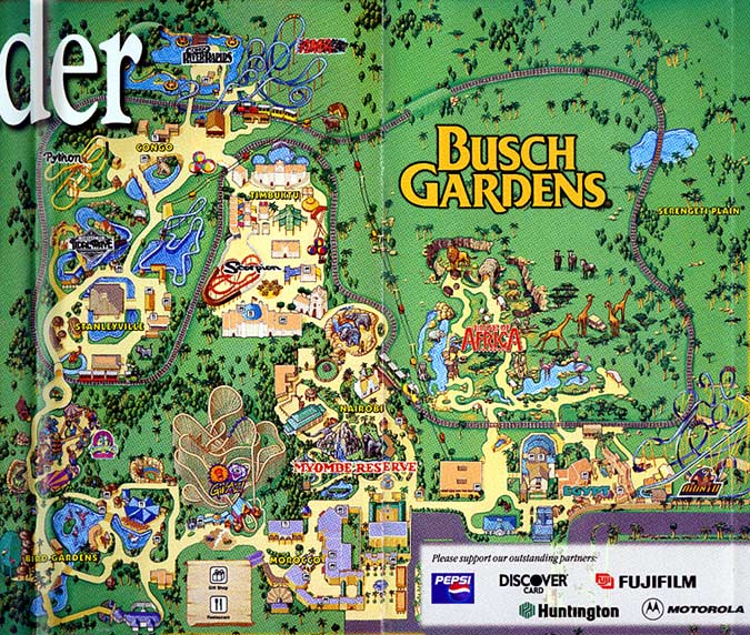 Theme Park Brochures Busch Gardens Tampa Theme Park Brochures