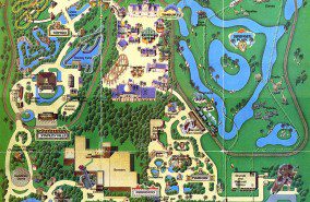 Busch Gardens – The Dark Continent Map 1985