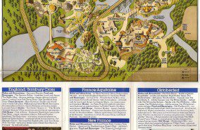 Busch Gardens – The Old Country Map 1983