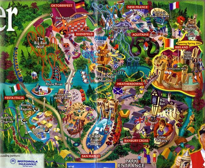 Busch Gardens Williamsburg Map And