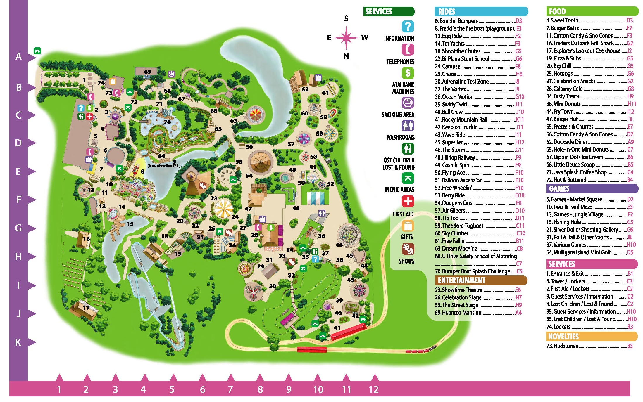 Calaway Park Map 2007