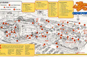 Cedar Point Map 1980