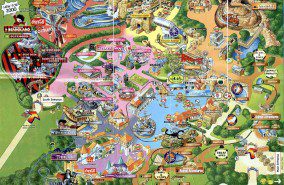 Chessington World of Adventures Map 2000