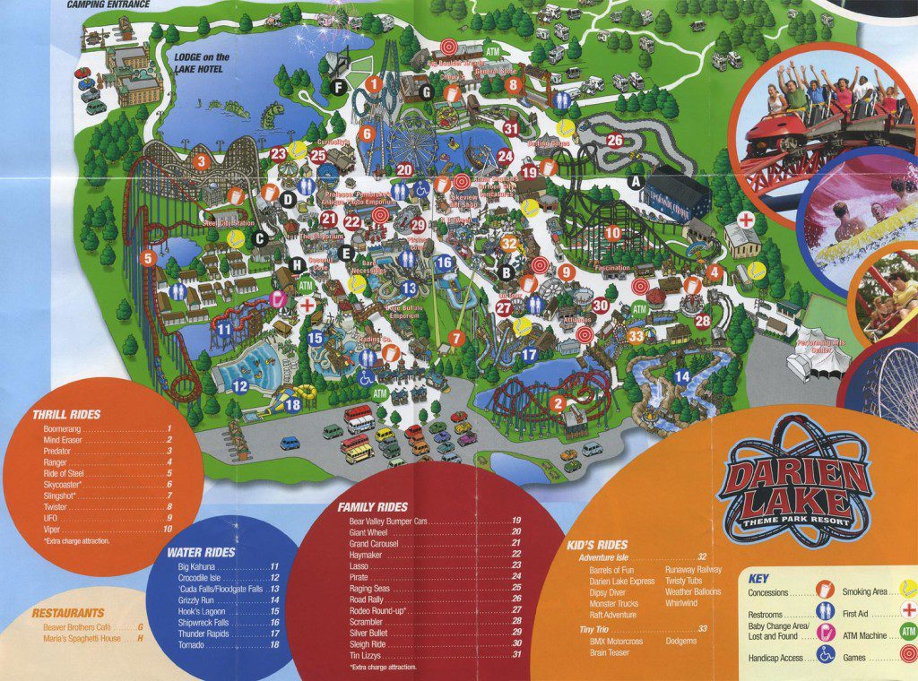 Darien Lake Map 2007