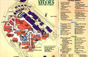 Disney-MGM Studios Map 1991