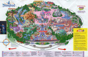 Disneyland Map 2001