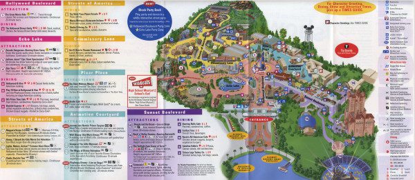 Disney's Hollywood Studios Map 2008