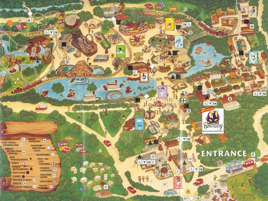 Drayton Manor Map 1996