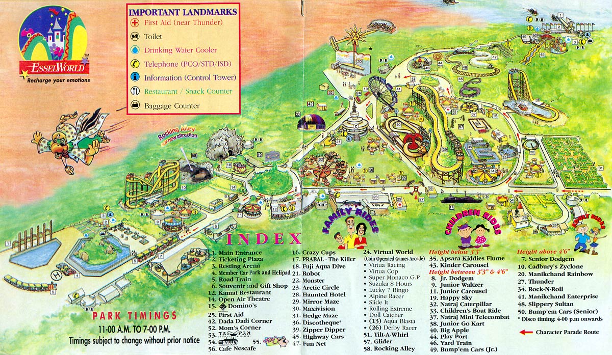 EsselWorld Map 2003