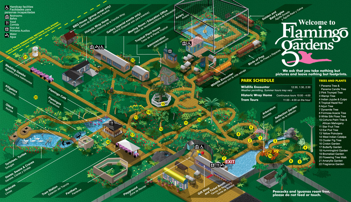 Flamingo Gardens Map 2010