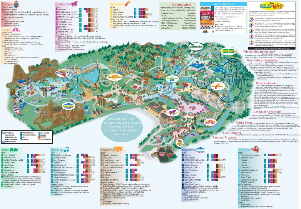 HersheyPark Map 2007