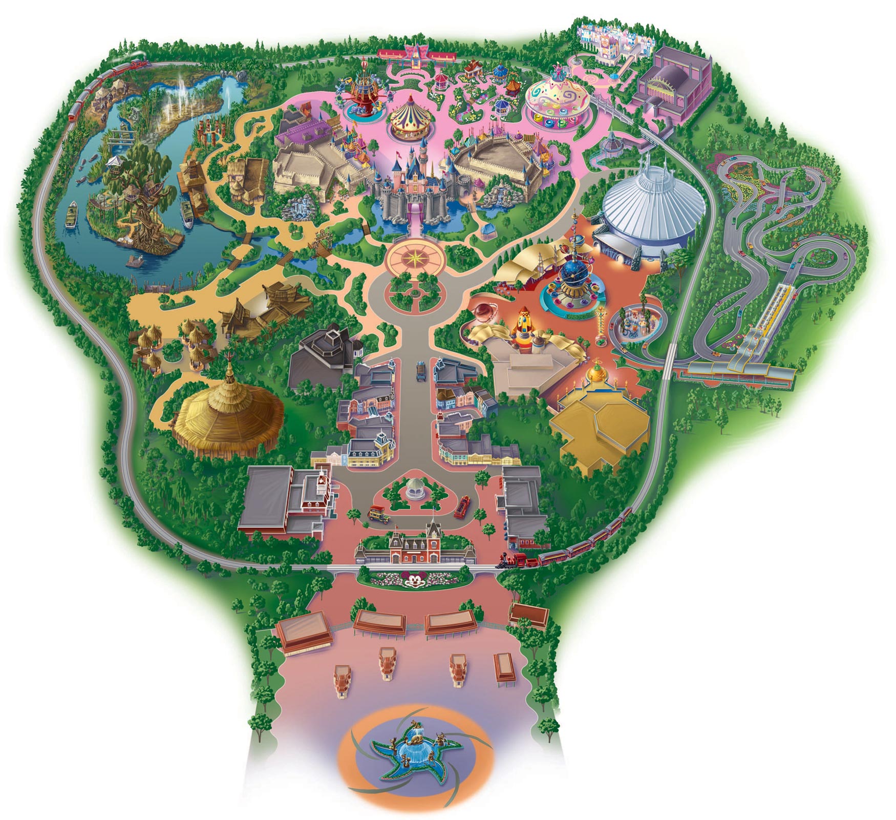 Hong Kong Disneyland Map 2008