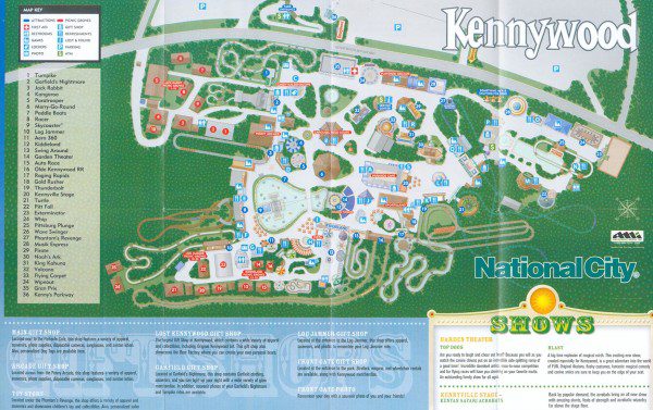 Kennywood Map 2005