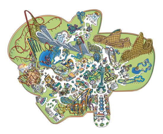 Kings Dominion Map 2010