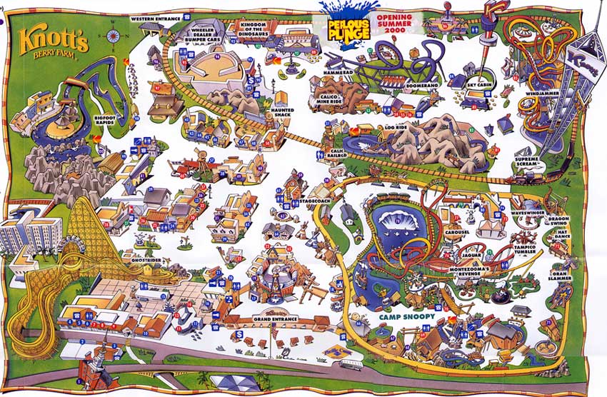 Theme Park Brochures Knott s Berry Farm Theme Park Brochures
