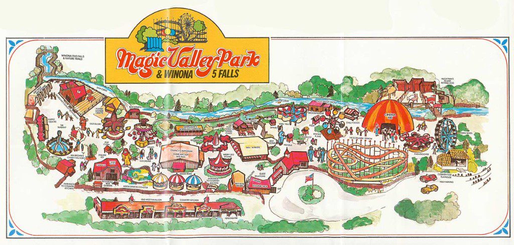 Magic Valley Park Map 1981