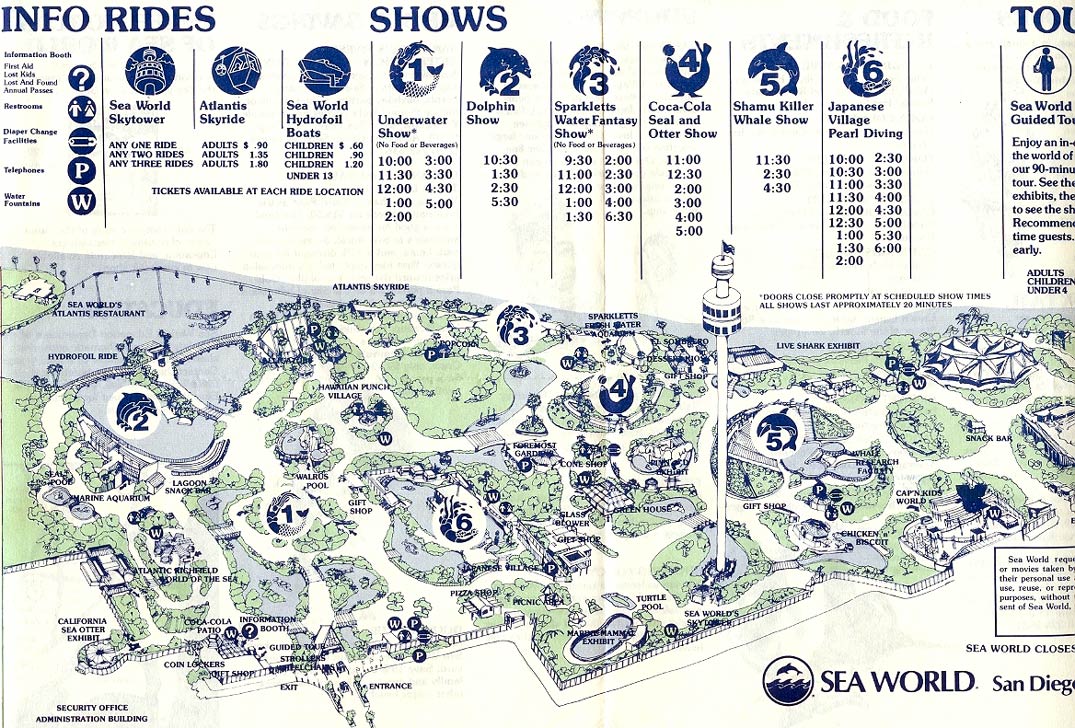 Theme Park Brochures Sea World San Diego Theme Park Brochures