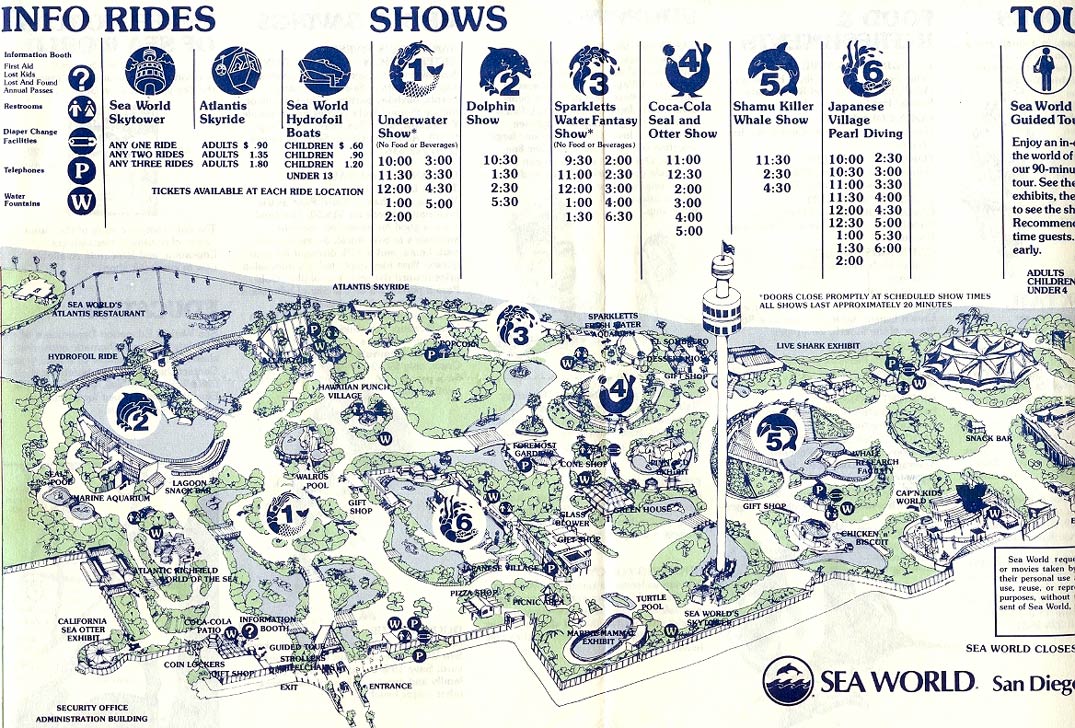 Theme Park Brochures Sea World San Diego Theme Park