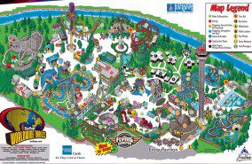 Six Flags Elitch Gardens Map 2002