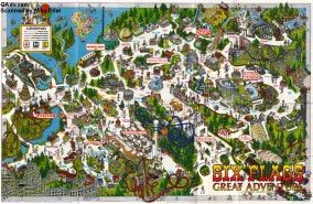 Six Flags Great Adventure Map 1992