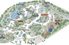 Six Flags Great America Map 2004