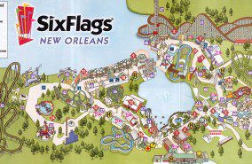 Six Flags New Orleans Map 2005