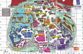 Six Flags Over Mid America Map 1995