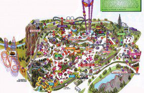 Six Flags Over Texas Map 2003
