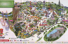 Six Flags Over Texas Map 2006