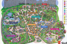 Six Flags St. Louis Map 1999